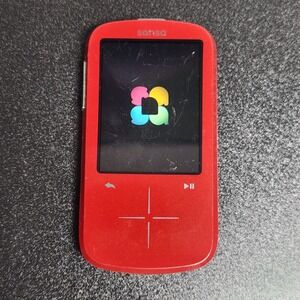 Sansa Sandisk Fuse+ 4gb Red Tested Working MP3 Player Digital Media Player